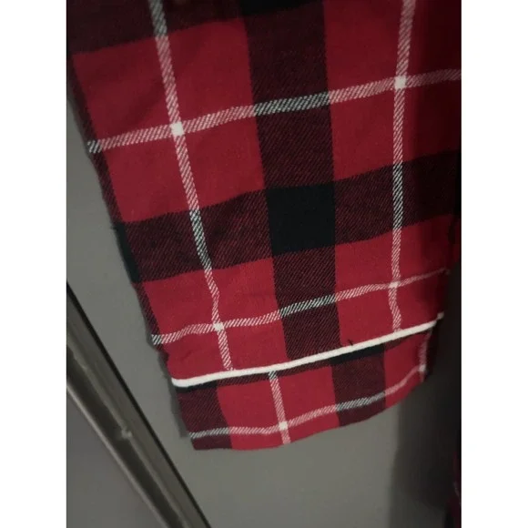 Disney Store Minnie Mouse Plaid‎ Nightshirt Women's XS Christmas Nightgown Warm - Picture 7 of 7